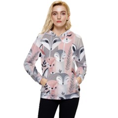 Fox Women s Lightweight Drawstring Hoodie by DinkovaArt
