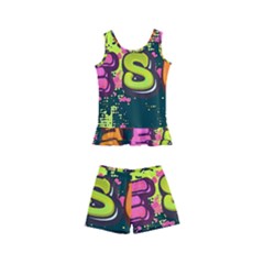 Neon Jesus 8375771 Kids  Boyleg Swimsuit by Jabberwonkers