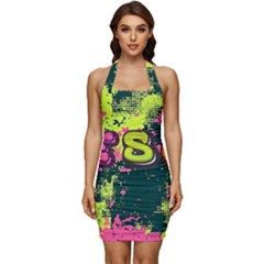 Neon Jesus 8375771 Sleeveless Wide Square Neckline Ruched Bodycon Dress by Jabberwonkers