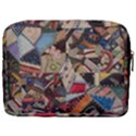 Background Embroidery Pattern Stitches Abstract Make Up Pouch (Large) View2