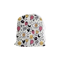 Eye Seesit Drawstring Pouch (medium) by Posterlux