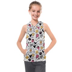 Eye Seesit Kids  Sleeveless Hoodie by Posterlux