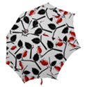 Rose Hip Pattern Branches Autumn Hook Handle Umbrellas (Small) View2