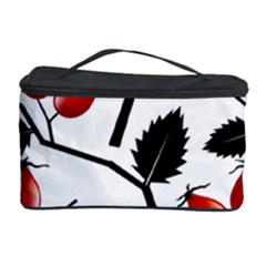 Rose Hip Pattern Branches Autumn Cosmetic Storage Case by Hannah976