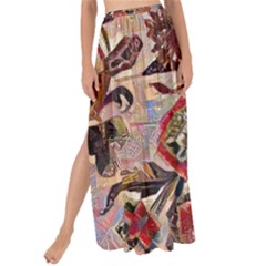 Abstract Flowers Maxi Chiffon Tie-up Sarong by DinkovaArt