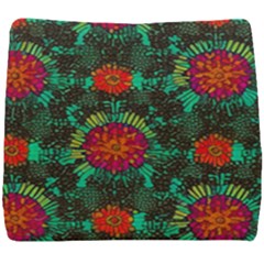 Mid Century Retro Floral 1970s 1960s Pattern 72 Seat Cushion by violetheavensky