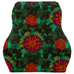 Mid Century Retro Floral 1970s 1960s Pattern 72 Car Seat Velour Cushion  by violetheavensky