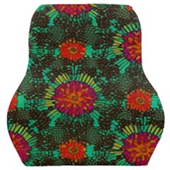 Mid Century Retro Floral 1970s 1960s Pattern 72 Car Seat Back Cushion  by violetheavensky