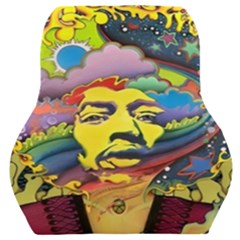 Psychedelic Rock Jimi Hendri Car Seat Back Cushion  by Tsamara