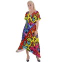 Grateful Dead Jam Bears Cross Front Sharkbite Hem Maxi Dress View1