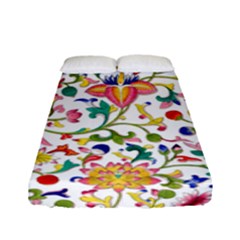 Owenjones Chinese 02 Bright-001 Fitted Sheet (full/ Double Size) by Pixelchicken