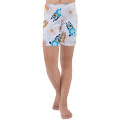 Bluey Kids  Lightweight Velour Capri Yoga Leggings by avitendut