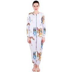 Bluey, Bluey Merch, Bluey Pattern, Bluey Bluey, Bingo, Bluey Design, Bluey Dog Onepiece Jumpsuit (ladies) by avitendut