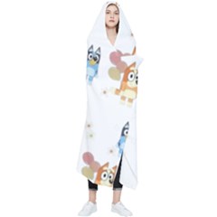 Bluey, Bluey Merch, Bluey Pattern, Bluey Bluey, Bingo, Bluey Design, Bluey Dog Wearable Blanket by avitendut