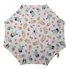 Bluey, Bluey Merch, Bluey Pattern, Bluey Bluey, Bingo, Bluey Design, Bluey Dog Hook Handle Umbrellas (medium) by avitendut