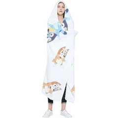 Bluey, Bluey Merch, Bluey Pattern, Bluey Bluey, Bingo, Bluey Design, Bluey Dog Wearable Blanket by avitendut