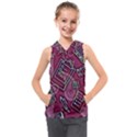 Abstract Art Pattern Design Background Kids  Sleeveless Hoodie View1
