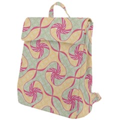 Abstract Pattern Design Scrapbooking Flap Top Backpack by Paksenen