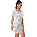 Bluey, Bluey merch, Bluey pattern, Bluey Bluey, bingo, Bluey design, bluey dog Fitted Knot Split End Bodycon Dress View3
