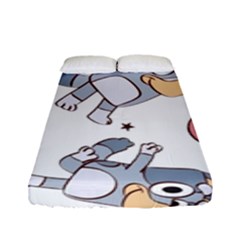 Bluey, Bluey Merch, Bluey Pattern, Bluey Bluey, Bingo, Bluey Design, Bluey Dog Fitted Sheet (full/ Double Size) by avitendut