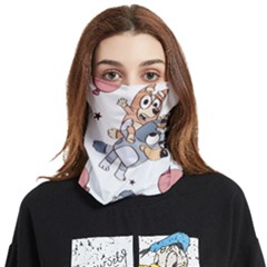 Bluey, Bluey Merch, Bluey Pattern, Bluey Bluey, Bingo, Bluey Design, Bluey Dog Face Covering Bandana (two Sides) by avitendut