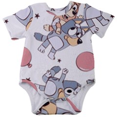 Bluey, Bluey Merch, Bluey Pattern, Bluey Bluey, Bingo, Bluey Design, Bluey Dog Baby Short Sleeve Bodysuit by avitendut