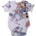 Bluey, Bluey merch, Bluey pattern, Bluey Bluey, bingo, Bluey design, bluey dog Baby Short Sleeve Bodysuit View2