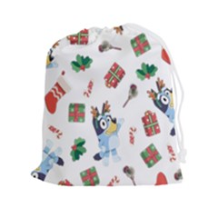 Bluey, Bluey Merch, Bluey Pattern, Bluey Bluey, Bingo, Bluey Design, Bluey Dog Drawstring Pouch (2xl) by avitendut