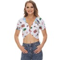 Bluey, Bluey merch, Bluey pattern, Bluey Bluey, bingo, Bluey design, bluey dog Twist Front Crop Top View1