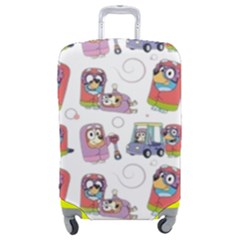 Bluey, Bluey Merch, Bluey Pattern, Bluey Bluey, Bingo, Bluey Design, Bluey Dog Luggage Cover (medium) by avitendut