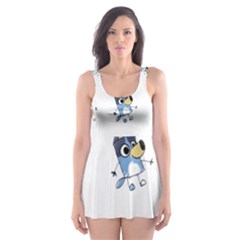 Bluey, Bluey Merch, Bluey Pattern, Bluey Bluey, Bingo, Bluey Design, Bluey Dog Skater Dress Swimsuit by avitendut