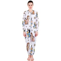 Bluey, Bluey Merch, Bluey Pattern, Bluey Bluey, Bingo, Bluey Design, Bluey Dog Onepiece Jumpsuit (ladies) by avitendut