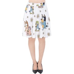 Bluey, Bluey Merch, Bluey Pattern, Bluey Bluey, Bingo, Bluey Design, Bluey Dog Velvet High Waist Skirt by avitendut