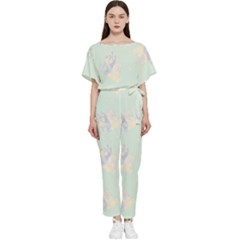 Bluey, Bluey Merch, Bluey Pattern, Bluey Bluey, Bingo, Bluey Design, Bluey Dog Batwing Lightweight Chiffon Jumpsuit by avitendut