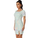 Bluey, Bluey merch, Bluey pattern, Bluey Bluey, bingo, Bluey design, bluey dog Fitted Knot Split End Bodycon Dress View2
