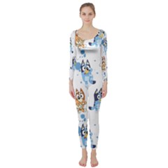 Bluey, Bluey Merch, Bluey Pattern, Bluey Bluey, Bingo, Bluey Design, Bluey Dog Long Sleeve Catsuit by avitendut