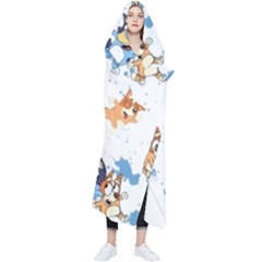 Bluey, Bluey Merch, Bluey Pattern, Bluey Bluey, Bingo, Bluey Design, Bluey Dog Wearable Blanket by avitendut