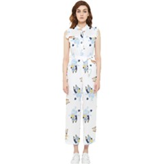 Bluey, Bluey Merch, Bluey Pattern, Bluey Bluey, Bingo, Bluey Design, Bluey Dog Women s Frill Top Chiffon Jumpsuit by avitendut