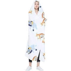 Bluey, Bluey Merch, Bluey Pattern, Bluey Bluey, Bingo, Bluey Design, Bluey Dog Wearable Blanket by avitendut
