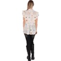 Bluey, Bluey merch, Bluey pattern, Bluey Bluey, bingo, Bluey design, bluey dog Ruffle Collar Short Sleeve Chiffon Top View4