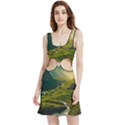 Mountains Trees Forest Velour Cutout Dress View1