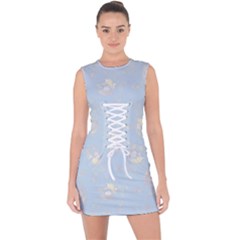 Bluey, Bluey Merch, Bluey Pattern, Bluey Bluey, Bingo, Bluey Design, Bluey Dog Lace Up Front Bodycon Dress by avitendut