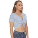 Bluey, Bluey merch, Bluey pattern, Bluey Bluey, bingo, Bluey design, bluey dog Twist Front Crop Top View3