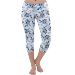 Bluey, Bluey Merch, Bluey Pattern, Bluey Bluey, Bingo, Bluey Design, Bluey Dog Capri Yoga Leggings by avitendut