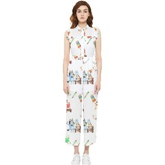 Bluey, Bluey Merch, Bluey Pattern, Bluey Bluey, Bingo, Bluey Design, Bluey Dog Women s Frill Top Chiffon Jumpsuit by avitendut