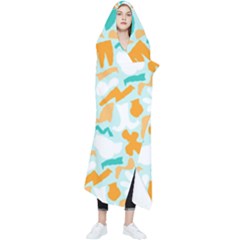 Design Pattern Seamless Tropical Wearable Blanket by Tsamara
