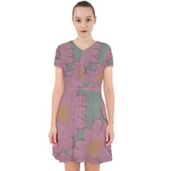 Mid Century Retro Floral 1970s 1960s Pattern 80 Adorable In Chiffon Dress by violetheavensky