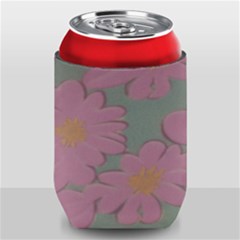 Mid Century Retro Floral 1970s 1960s Pattern 80 Can Holder by violetheavensky