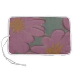 Mid Century Retro Floral 1970s 1960s Pattern 80 Pen Storage Case (m) by violetheavensky