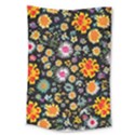 Mid Century Retro Floral 1970s 1960s Pattern 57 Large Tapestry View1